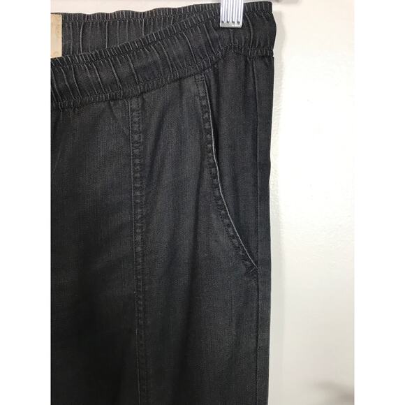 Bella Dahl Cargo Track Jogger Pants Black with Drawstring Womens Lyocell Capsule - Picture 6 of 13